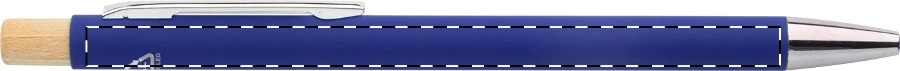 Iriboo guľôčkové pero – blue – tlačová plocha – Na telo - pre ľaváka