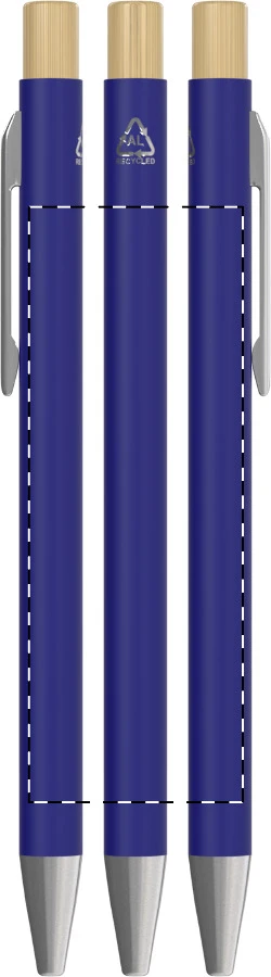 Iriboo guľôčkové pero – blue – tlačová plocha – Obal