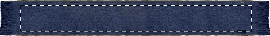 Sylvi RPET šál – dark blue – tlačová plocha – Predná strana