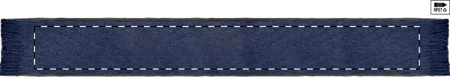 Sylvi RPET šál – dark blue – tlačová plocha – Zadná strana