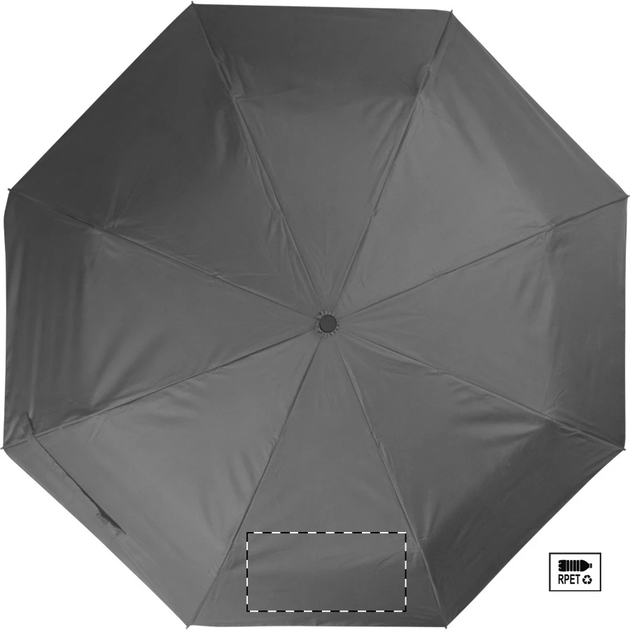 Onsu RPET dáždnik – grey – tlačová plocha – Panel 2