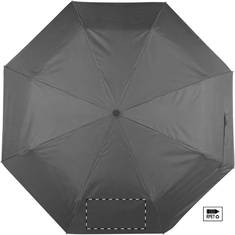 Onsu RPET dáždnik – grey – tlačová plocha – Panel 7