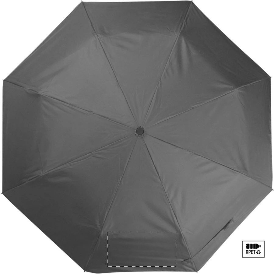 Onsu RPET dáždnik – grey – tlačová plocha – Panel 8