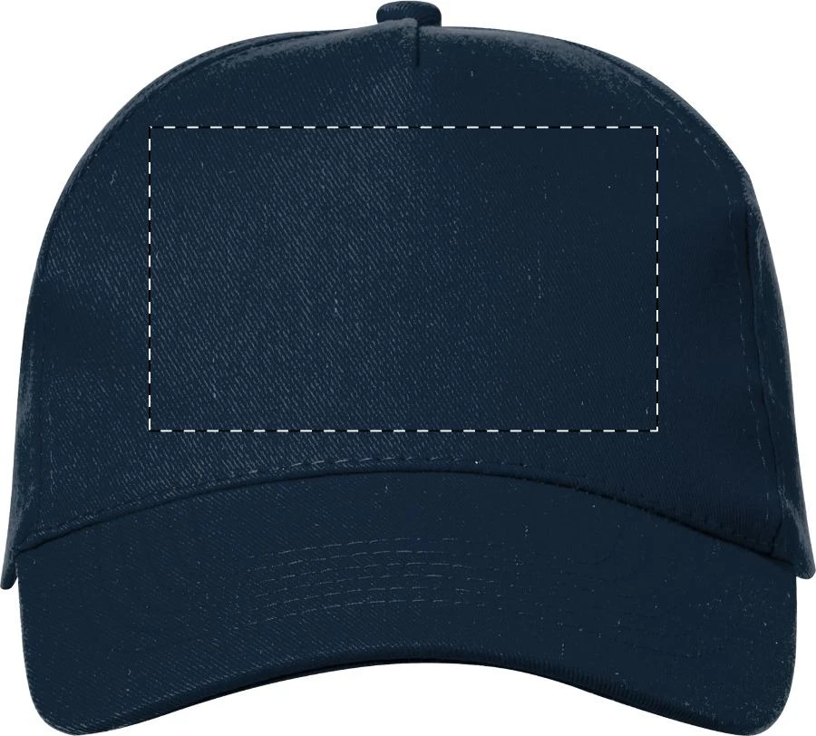 Rebicap baseballová čiapka – dark blue – tlačová plocha – Predná strana