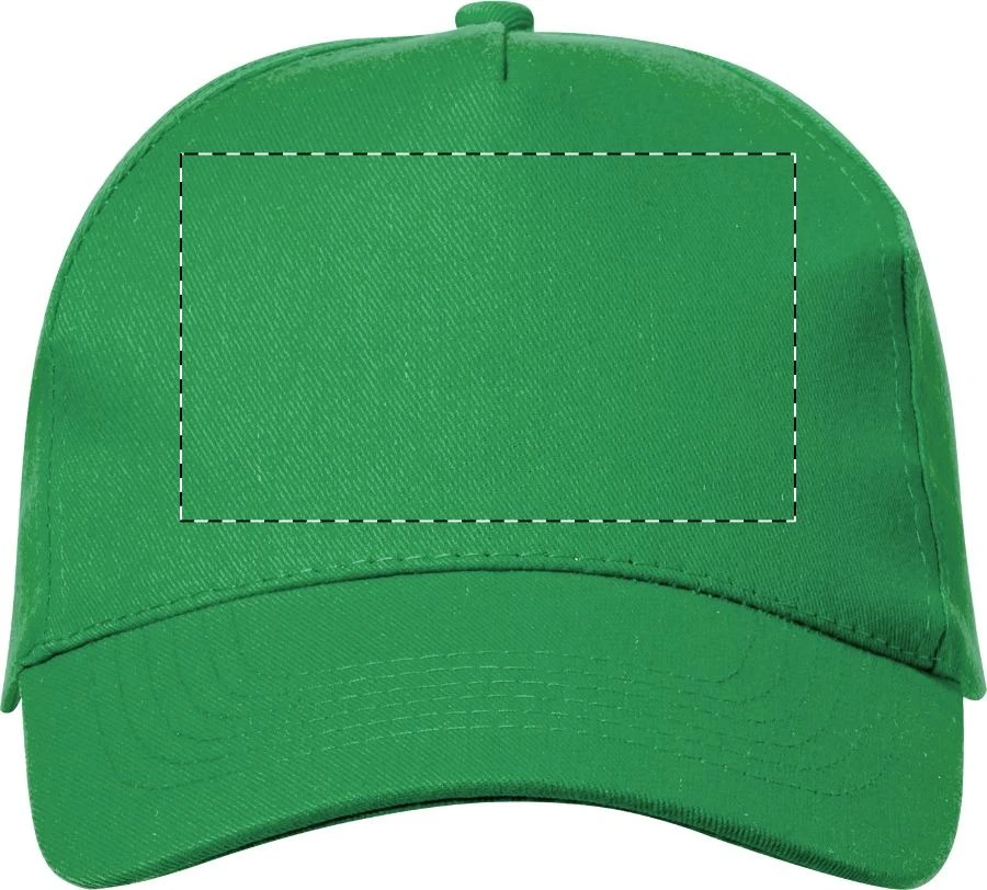 Rebicap baseballová čiapka – green – tlačová plocha – Predná strana