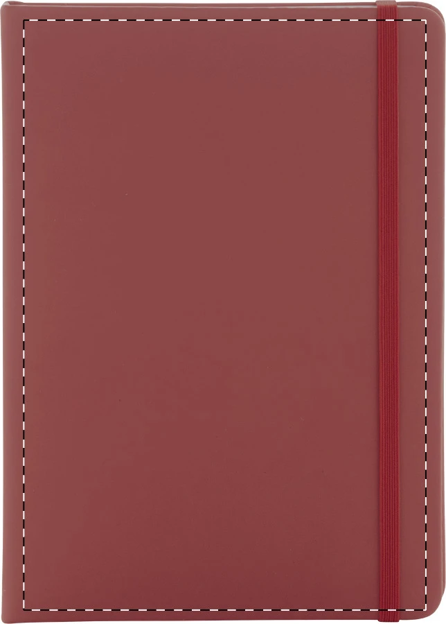 Repuk Blank A5 RPU blok – burgundy – tlačová plocha – Predná strana