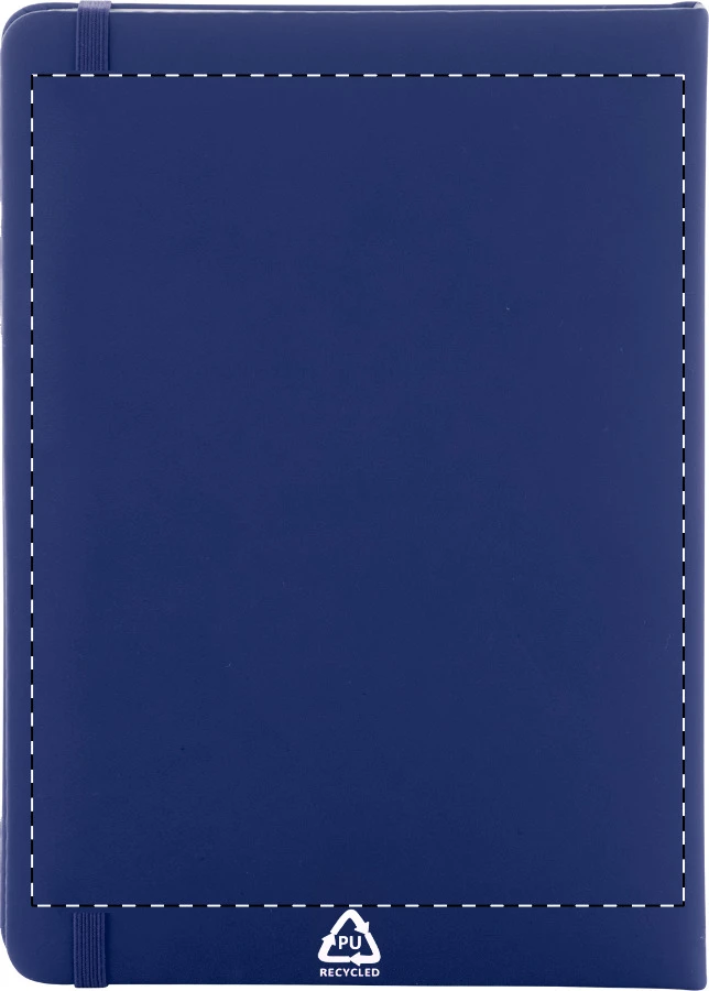 Repuk Blank A5 RPU blok – dark blue – tlačová plocha – Zadná strana