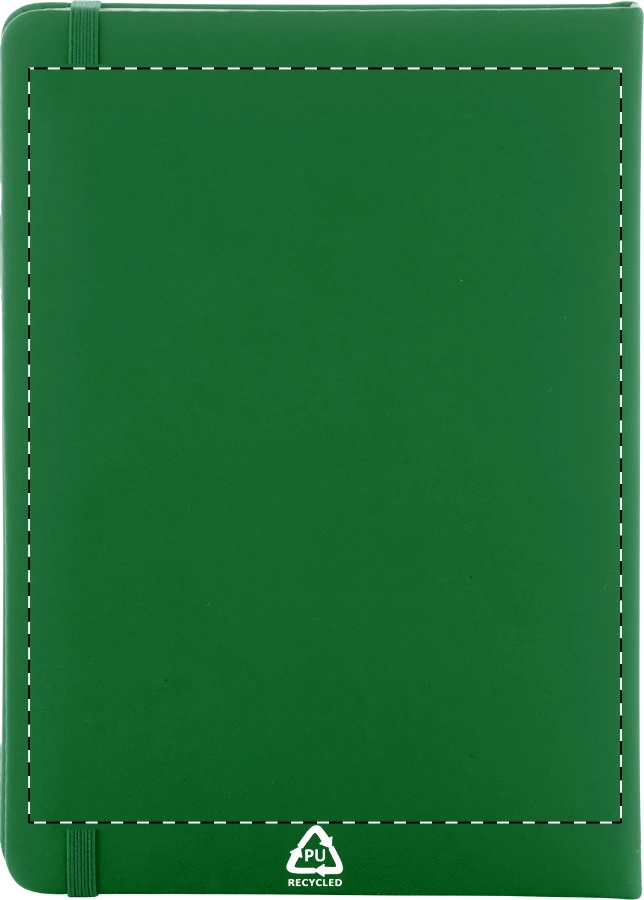 Repuk Blank A5 RPU blok – green – tlačová plocha – Zadná strana