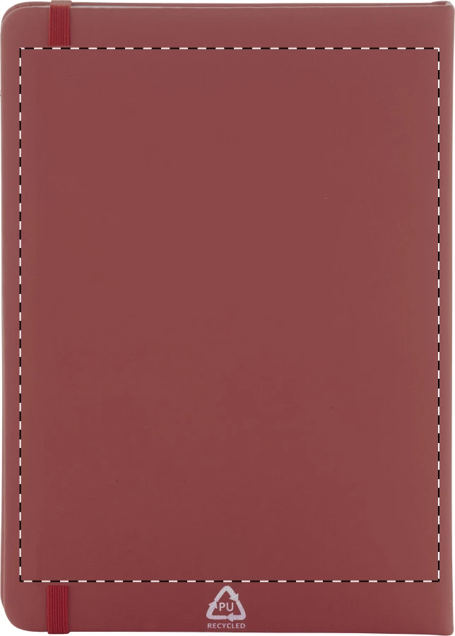 Repuk Blank A5 RPU blok – burgundy – tlačová plocha – Zadná strana