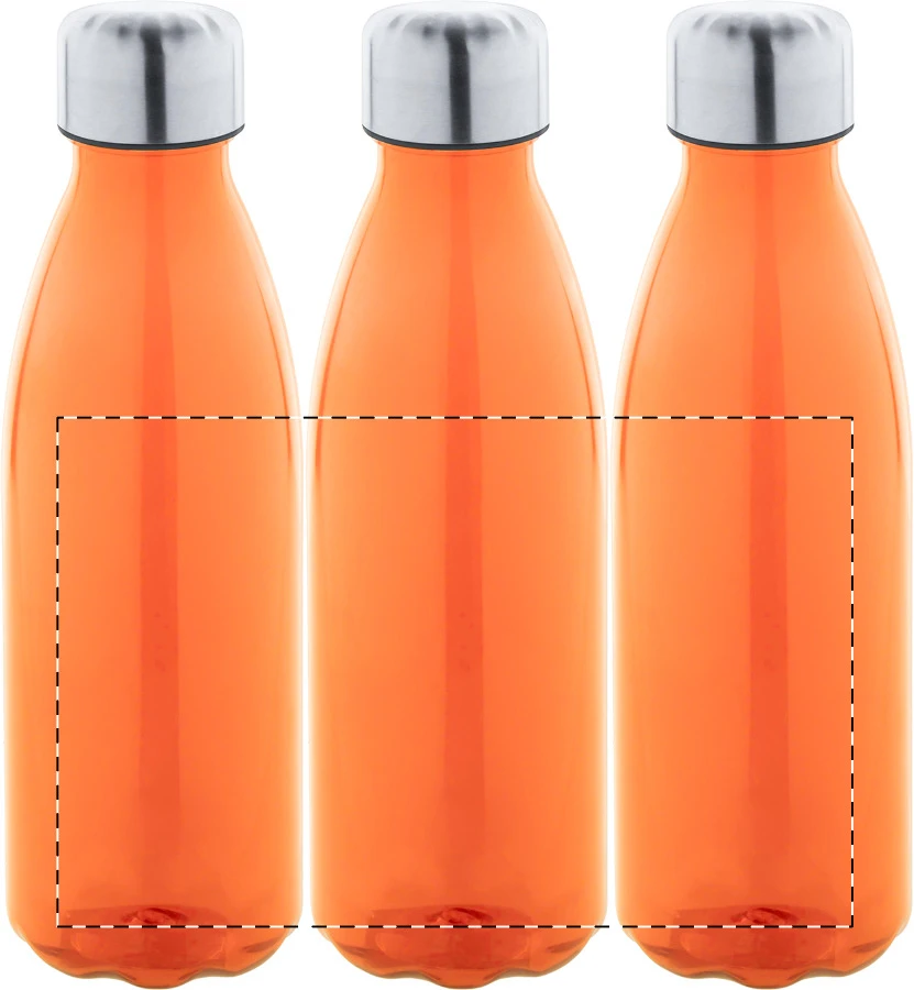 Colba RPET flaša – orange – tlačová plocha – Obal