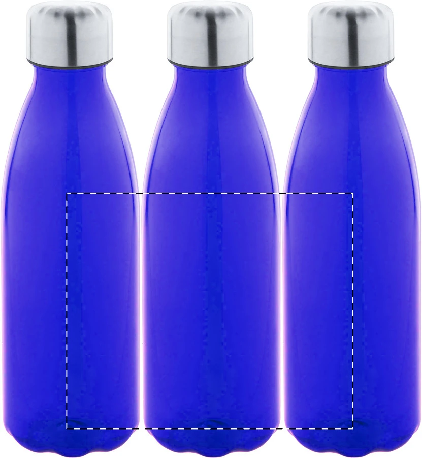 Colba RPET flaša – blue – tlačová plocha – Celoplošná potlač – rotačná sieťotlač