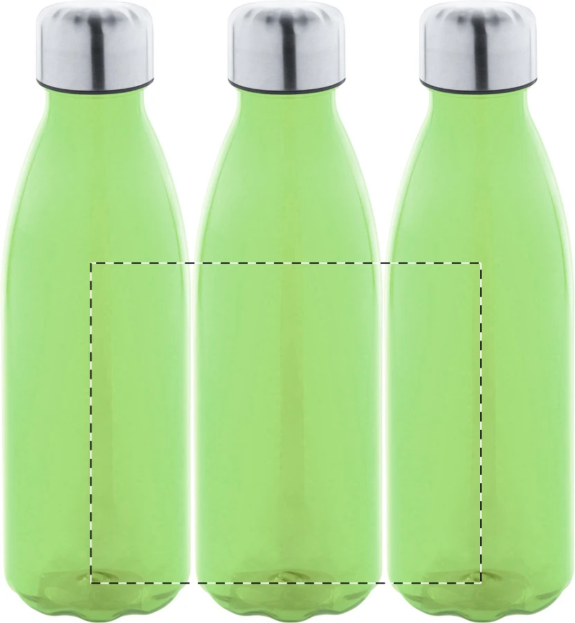Colba RPET flaša – green – tlačová plocha – Celoplošná potlač – rotačná sieťotlač