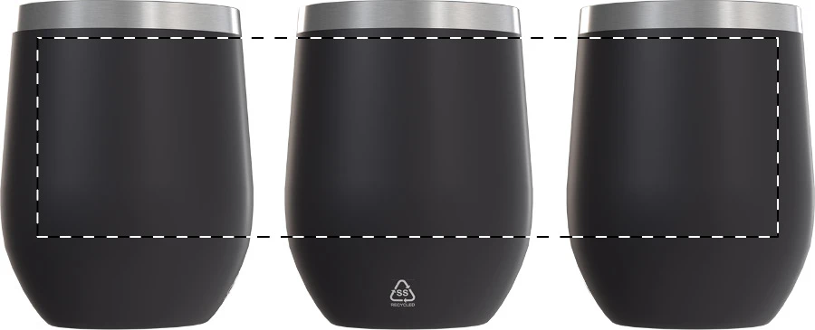 Rebby termohrnček – dark grey – tlačová plocha – Obal
