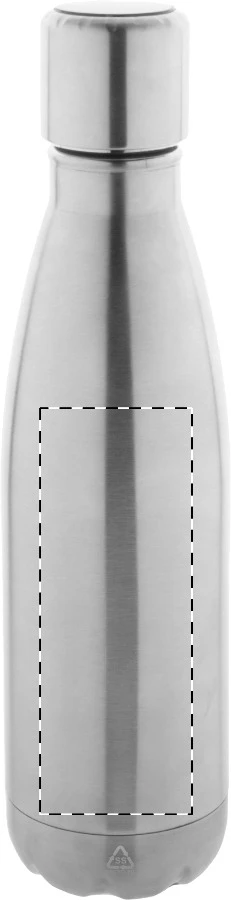Reverest termoska – silver – tlačová plocha – Predná strana
