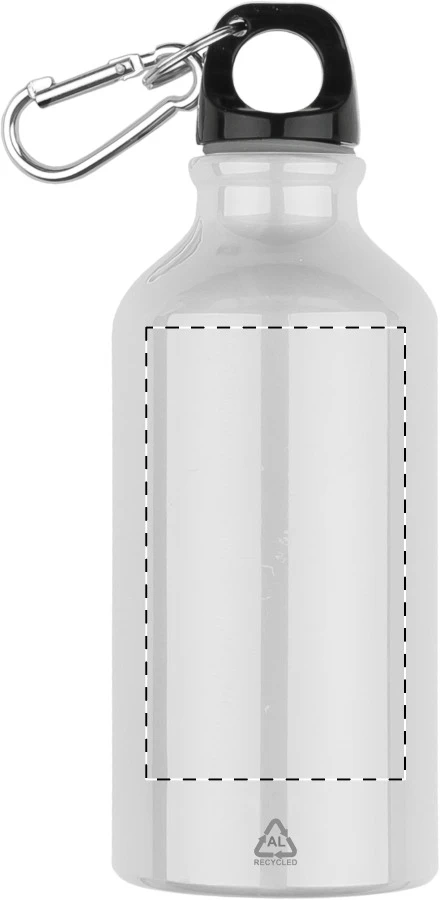 Raluto flaša – white – tlačová plocha – Predná strana