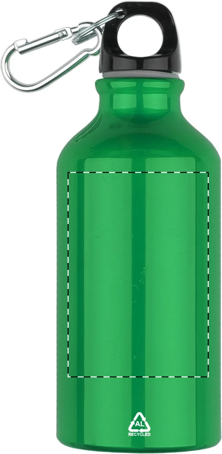 Raluto flaša – green – tlačová plocha – Predná strana