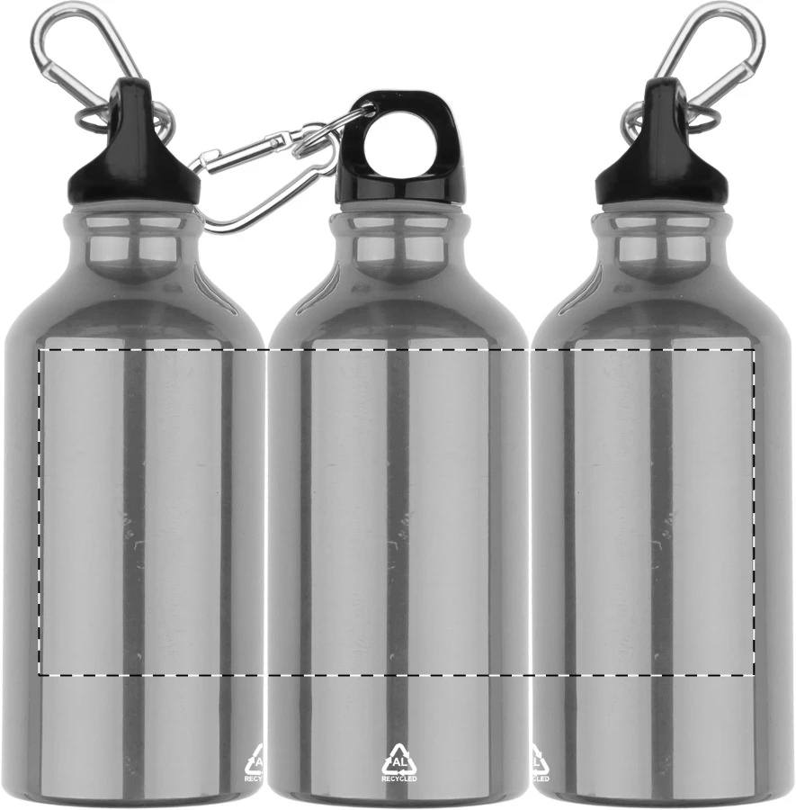 Raluto flaša – silver – tlačová plocha – Obal