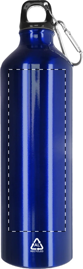 Raluto XL flaša – blue – tlačová plocha – Predná strana