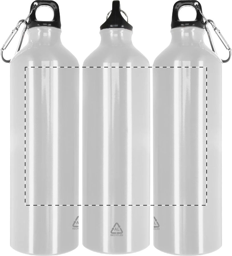 Raluto XL flaša – white – tlačová plocha – Obal
