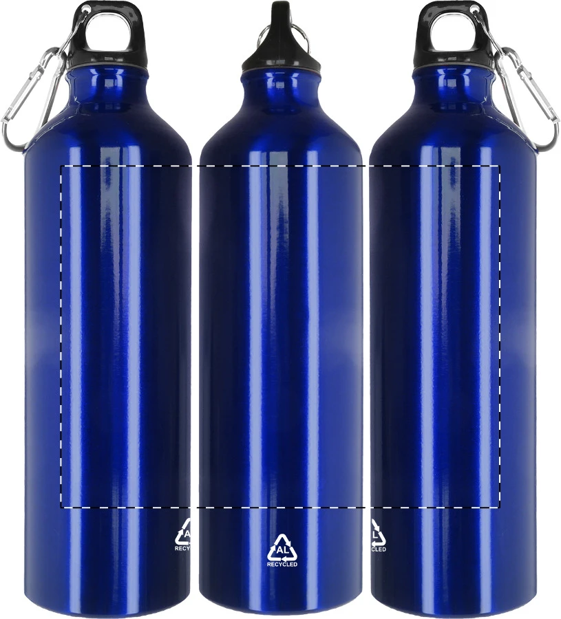 Raluto XL flaša – blue – tlačová plocha – Obal