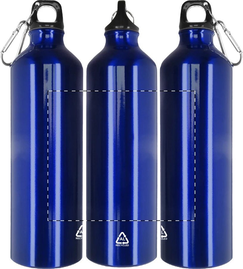 Raluto XL flaša – blue – tlačová plocha – Celoplošná potlač – rotačná sieťotlač