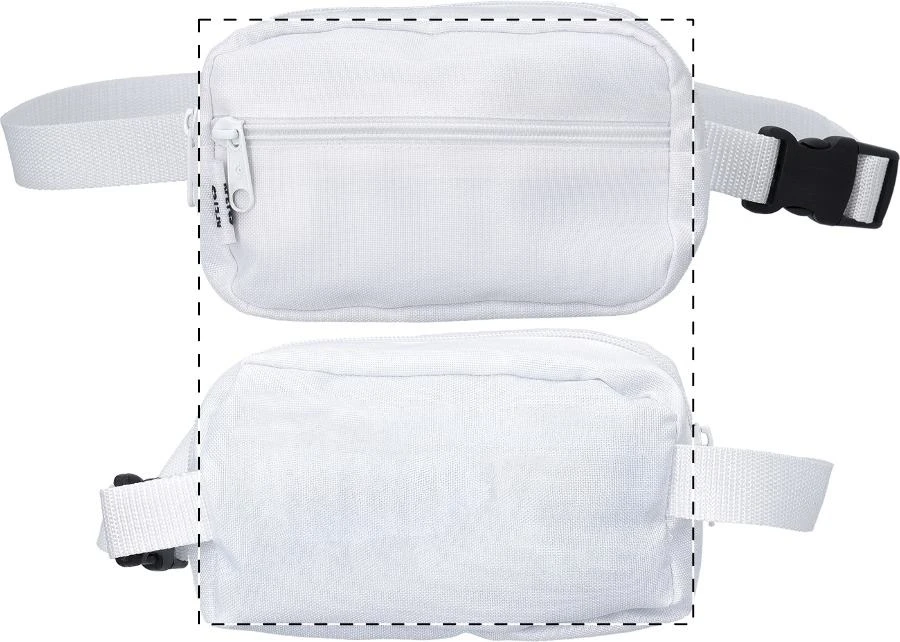 CreaWaist Compact zákazková ľadvinka – white – tlačová plocha – Celý povrch