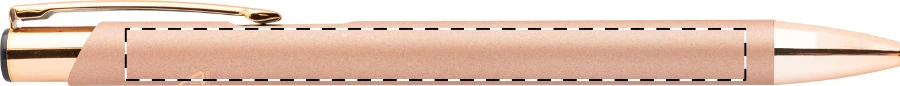 Ronnel guľôčkové pero – rose – tlačová plocha – Na telo - pre ľaváka