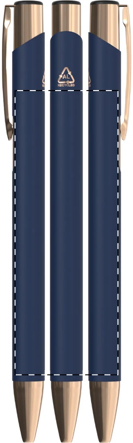 Ronnel guľôčkové pero – blue – tlačová plocha – Obal