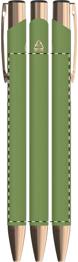 Ronnel guľôčkové pero – green – tlačová plocha – Obal