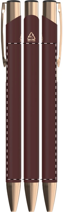 Ronnel guľôčkové pero – burgundy – tlačová plocha – Obal