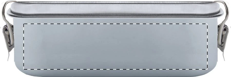 Risaiku box na jedlo – silver – tlačová plocha – Zadná strana