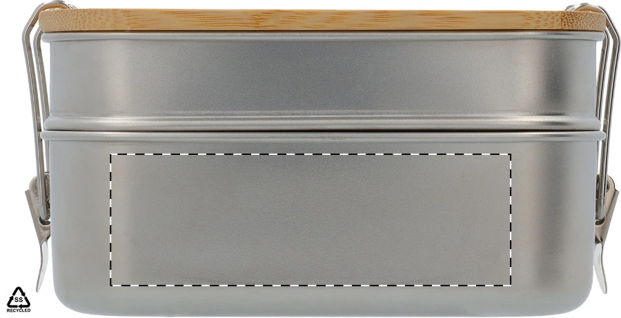 Kotetsu box na jedlo – silver – tlačová plocha – Krabica 2 - zadná strana
