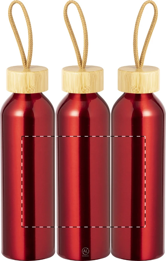 Buple flaša – red – tlačová plocha – Celoplošná potlač – rotačná sieťotlač
