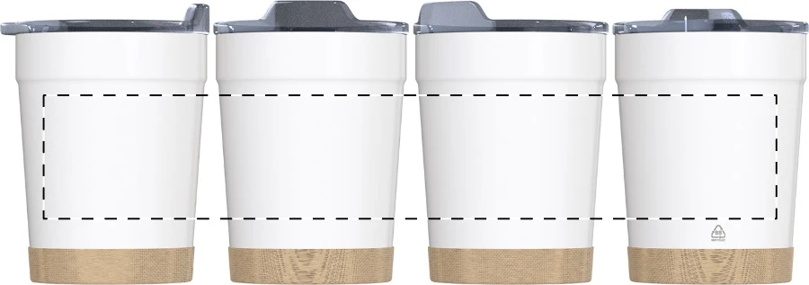 Icatu termohrnček – white – tlačová plocha – Obal