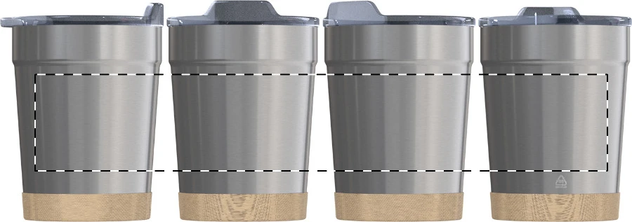 Icatu termohrnček – silver – tlačová plocha – Obal