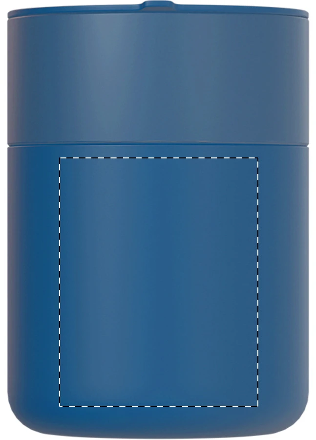 Liberica termohrnček – blue – tlačová plocha – Predná strana