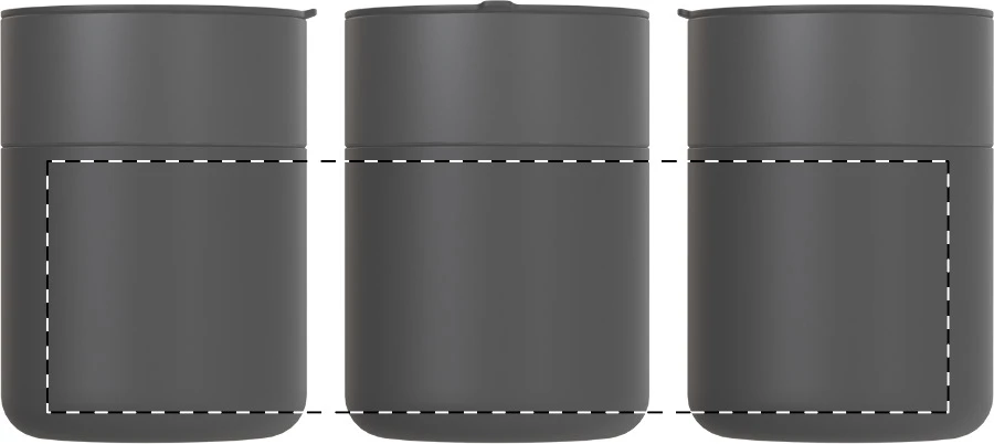 Liberica termohrnček – dark grey – tlačová plocha – Obal