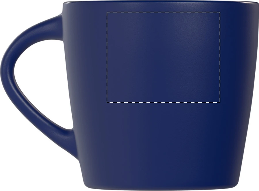 Matara hrnček – dark blue – tlačová plocha – Ľavák