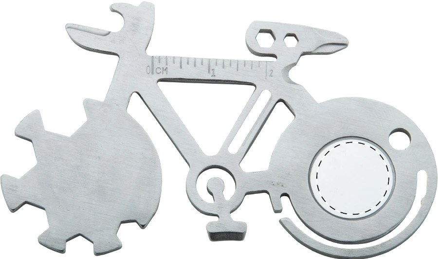 Coppi multifunkčné náradie na bicykel – silver – tlačová plocha – Zadná strana - pravá strana