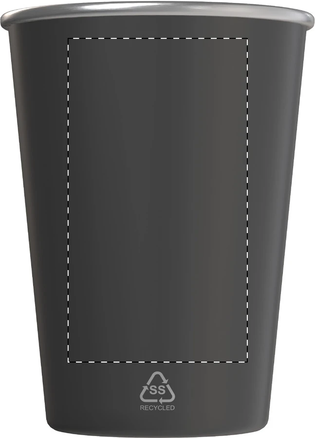 Redisha téglik na pitie – dark grey – tlačová plocha – Predná strana