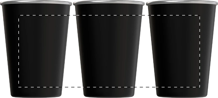 Redisha téglik na pitie – čierna – tlačová plocha – Celoplošná potlač – rotačná sieťotlač
