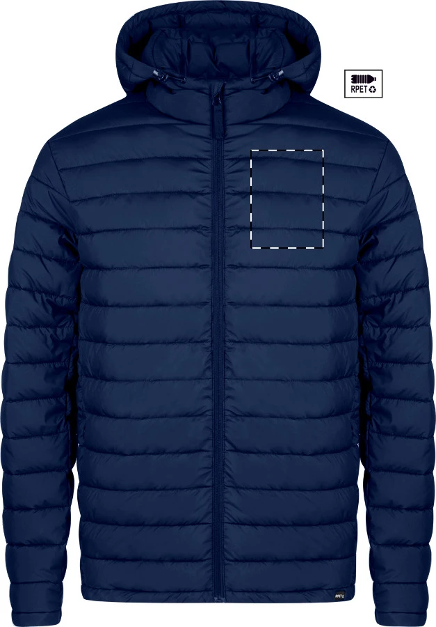 Nonia RPET bunda – dark blue – tlačová plocha – Ľavá hruď