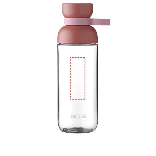 500ml tritánová fľaša na vodu Mepal Vita - Mepal – ružová – tlačová plocha – Predná strana