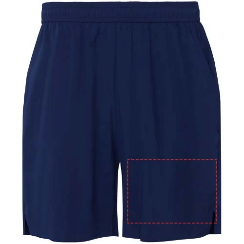 Murray unisex športové šortky - Roly – námornícka modrá – tlačová plocha – Na levé noze