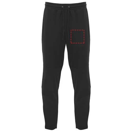 Neapolis unisex nohavice - Roly – černá – tlačová plocha – Na levé noze