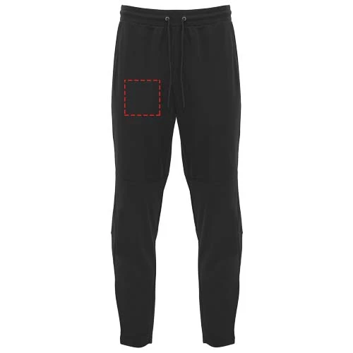 Neapolis unisex nohavice - Roly – černá – tlačová plocha – Pravá noha