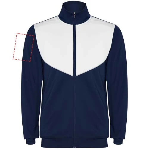 Evans unisex tepláková súprava - Roly – námornícka modrá – tlačová plocha – Pravý biceps