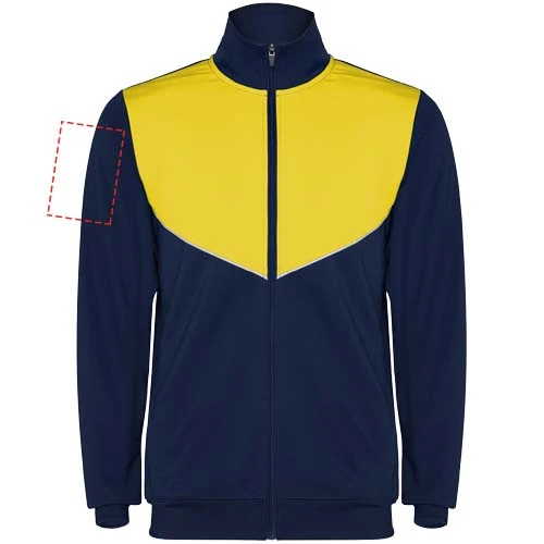 Evans unisex tepláková súprava - Roly – námornícka modrá – tlačová plocha – Pravý biceps