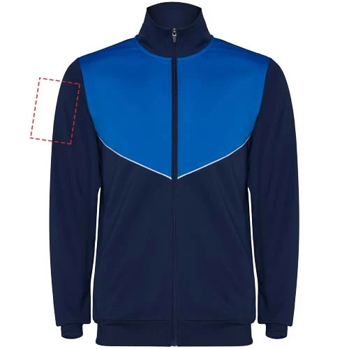 Evans unisex tepláková súprava - Roly – námornícka modrá – tlačová plocha – Pravý biceps