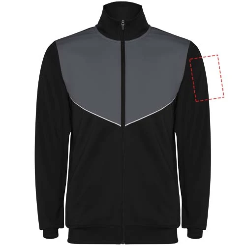 Evans unisex tepláková súprava - Roly – černá – tlačová plocha – Ľavý biceps